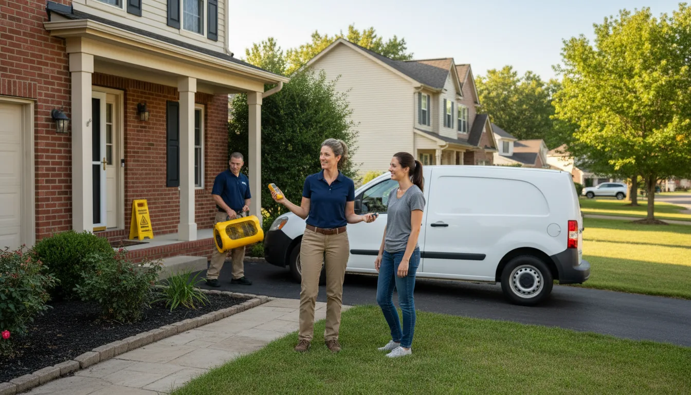 Residential water damage restoration in Sanford, VA